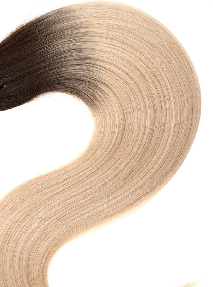 #A-2T Silver - Usbekische Extension - Balayage - Tape