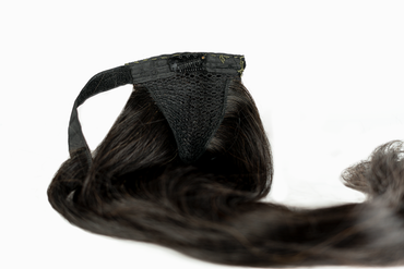 Clip-in Ponytail Schwarz