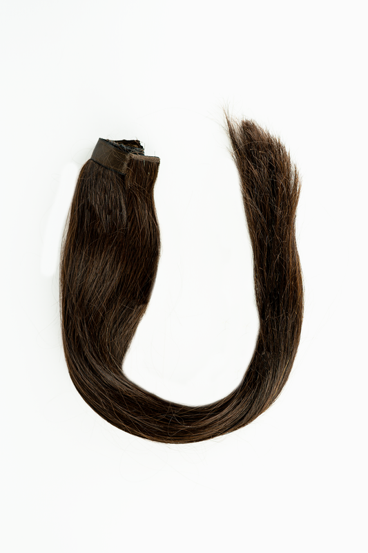 Clip-in Ponytail Dunkelbraun