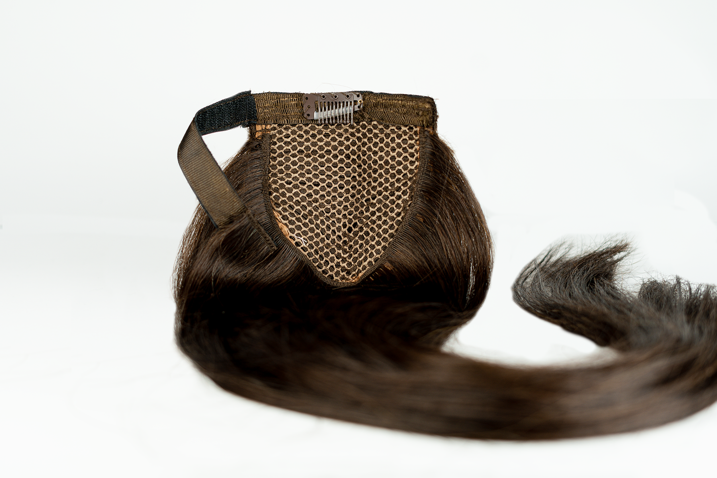 Clip-in Ponytail Dunkelbraun