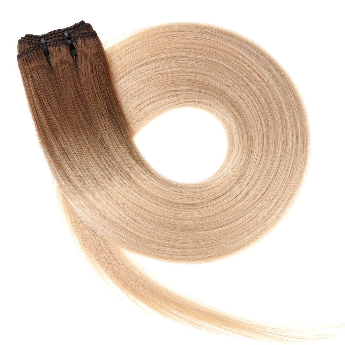 #A-5T Silver - Usbekische Extension - Balayage - Tressen