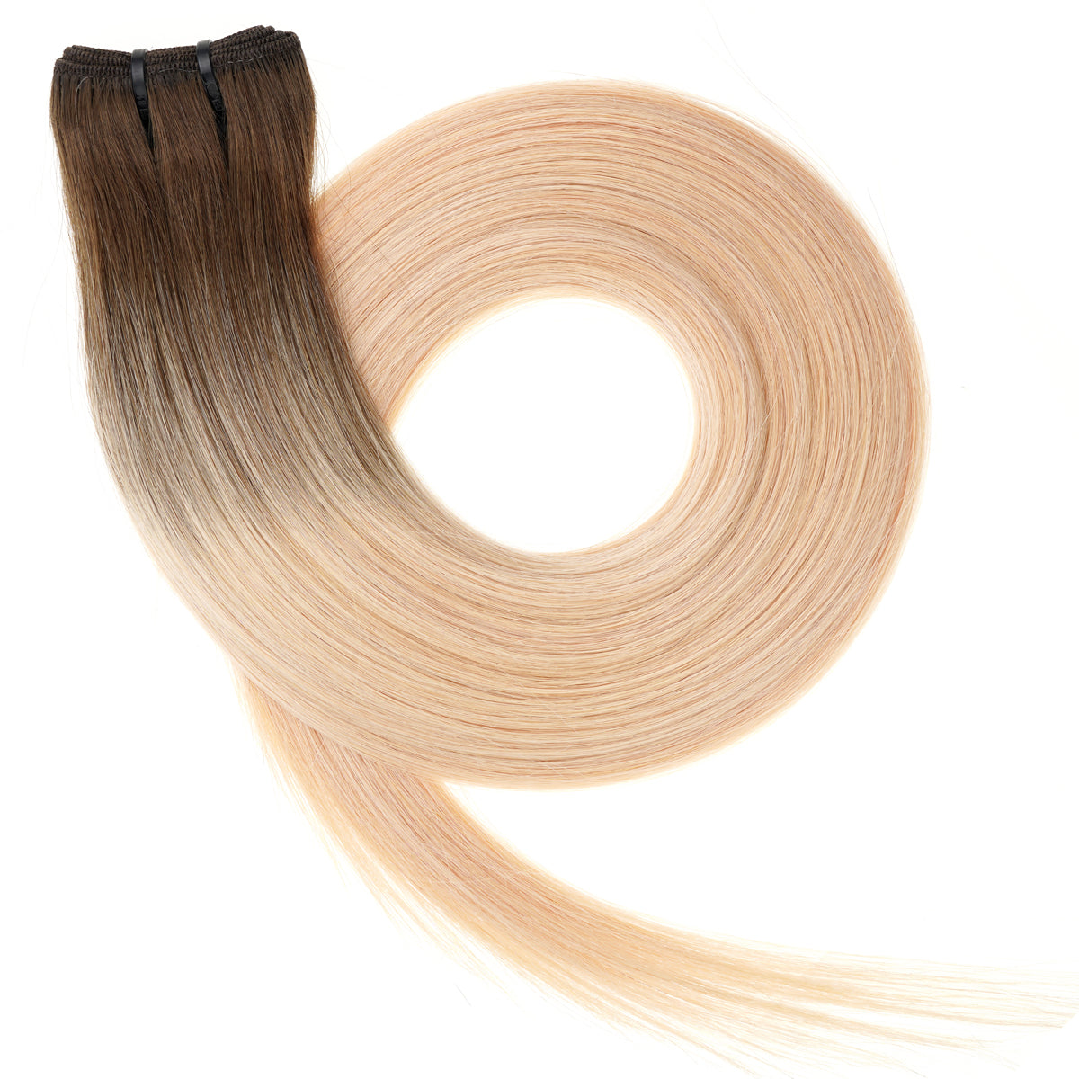 #A-Arctic Blonde - Usbekische Extension - Balayage - Tressen